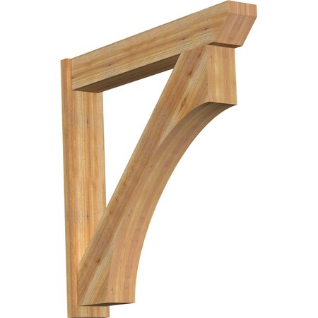 Ekena Millwork Westlake Slat Rough Sawn Outlooker, Western Red Cedar, 8"W x 48"D x 48"H OUT08X48X48WTL06RWR